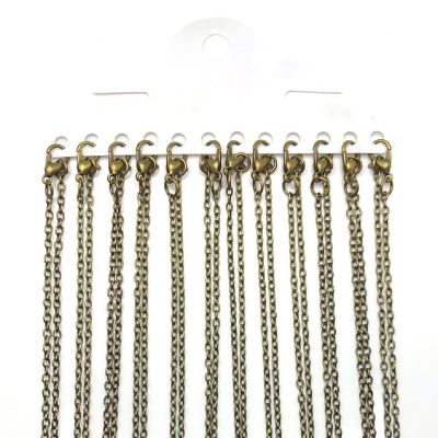 72 Pcs 17 7/8" Bronze Necklace Chains Image 1