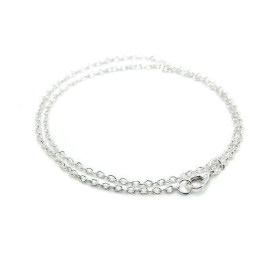 72 Pcs 24" Silver Plated Necklace Chains Image 1