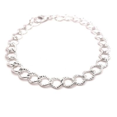 72 Pcs Silver Plated Bracelet Bases Image 1