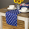 72" White Stars Patriotic Table Runner Image 1