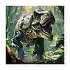 72" x 72" Dinosaur Party Photobooth Polyester Backdrop Image 1