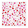 72" x 72" Red &amp; Pink Sweet Soiree Heart Pattern Polyester Photobooth Backdrop Image 1