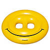 72" Yellow Inflatable Smiley Face 2-Person Circular Raft Image 1