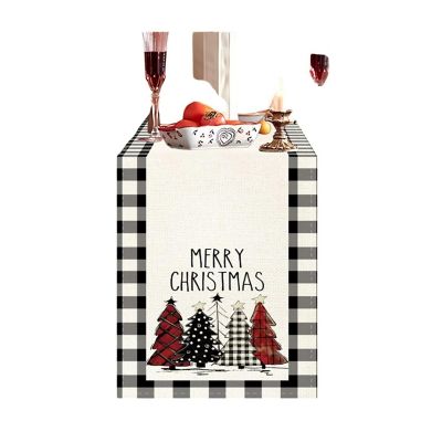 72"x13" Red Christmas Table Runner &amp;#8211; Snowflake Holiday Decor Image 1