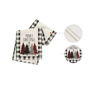 72"x13" Red Christmas Table Runner &amp;#8211; Snowflake Holiday Decor Image 2