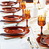 74 Ct. Amber Disposable Plastic Tableware Kit for 24 Guests  Image 1