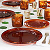 74 Pc. Amber Modern Rainbow Tableware Kit for 24 Guests Image 1