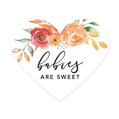 75 Fall Heart Label Babies are Sweet Image 1