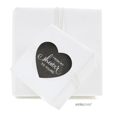 75 From My Shower Chalkboard Heart Label Image 1