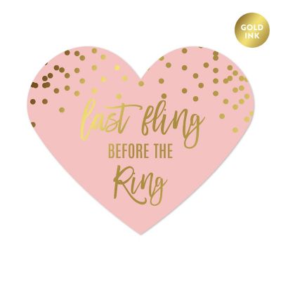 75 Gold Dots Heart Fling Before the Ring Image 1