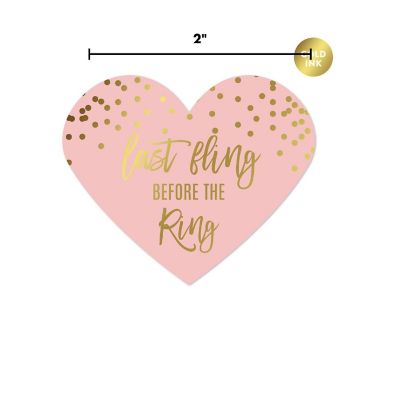 75 Gold Dots Heart Fling Before the Ring Image 2