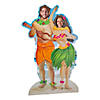 75" Hawaiian Couple Life-Size Cardboard Cutout Stand-In Stand-Up Image 1