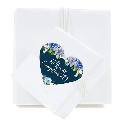 75 Hydrangea Heart  with Our Compliments Image 1