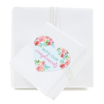 75 Roses Heart Label with Our Compliment Image 1