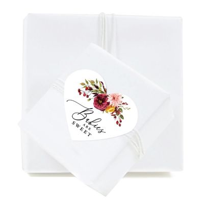 75PC Fall Heart Label Babies are Sweet Image 1