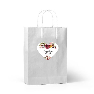 75PC Fall Marsala Heart Label Enjoy Image 2