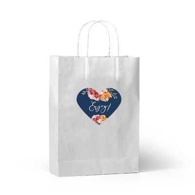 75PC Navy/Orange Heart Label Enjoy Image 2