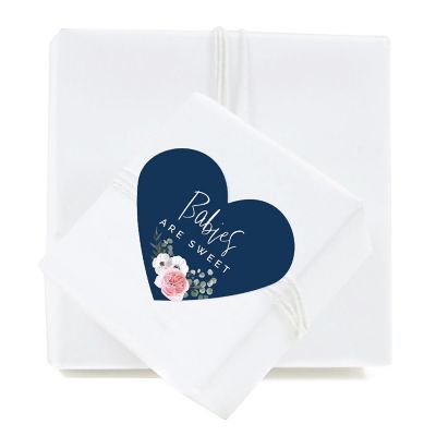 75PC Winter Heart Label Babies are Sweet Image 2