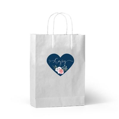 75PC Winter Navy Blue Heart Label Enjoy Image 1