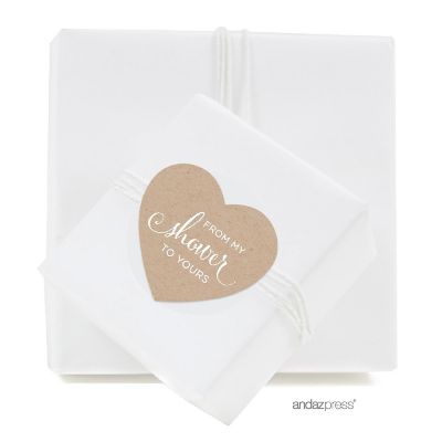 75PK From My Shower Kraft Brown Labels Image 2