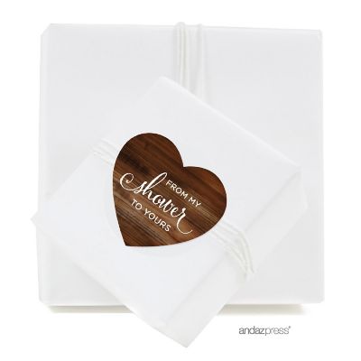 75PK From My Shower Rustic Wood Labels Image 1