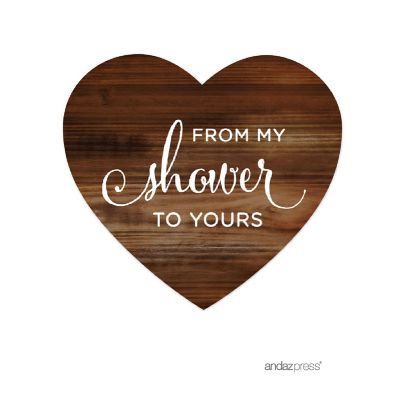 75PK From My Shower Rustic Wood Labels Image 1