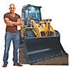 76" Construction Front Loader Equipment Cardboard Cutout Stand-Up Image 1