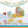 76 Pc. Deluxe Groovy Party Tableware Kit for 8 Guests Image 1