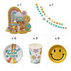 76 Pc. Deluxe Groovy Party Tableware Kit for 8 Guests Image 1