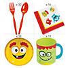 76 Pc. Mini Monster Dessert Tableware Kit for 12 Guests Image 1