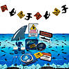 77 Pc. Discovery Shark Week&#8482; Party Deluxe Tableware Kit for 8 Guests Image 1