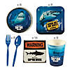 77 Pc. Discovery Shark Week&#8482; Party Deluxe Tableware Kit for 8 Guests Image 1