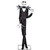 78" Animated Deluxe The Nightmare Before Christmas Black & Purple Jack Skellington Decoration Image 1