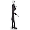 78" Animated Deluxe The Nightmare Before Christmas Black & Purple Jack Skellington Decoration Image 1