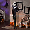 78" Animated Deluxe The Nightmare Before Christmas Black & Purple Jack Skellington Decoration Image 2