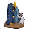 78" Blow-Up Inflatable Snowy Night Nativity with Built-In Lights Outdoor Yard Decoration Image 1