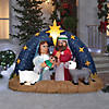 78" Blow-Up Inflatable Snowy Night Nativity with Built-In Lights Outdoor Yard Decoration Image 2