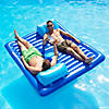 78" Inflatable Blue Dual Swimming Pool Lounger Image 3