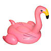 78" Inflatable Pink Giant Flamingo Swimming Pool Ride-On Float Toy Image 1