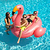 78" Inflatable Pink Giant Flamingo Swimming Pool Ride-On Float Toy Image 1