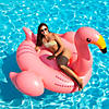 78" Inflatable Pink Giant Flamingo Swimming Pool Ride-On Float Toy Image 2