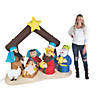 78" Outdoor Blow Up Inflatable Light-Up Nativity Scene Image 1