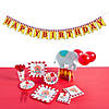 78 Pc. Carnival Birthday Disposable Tableware Kit for 8 Guests Image 1