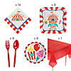 78 Pc. Carnival Birthday Disposable Tableware Kit for 8 Guests Image 1