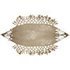 78" x 31" Brown Macrame Hammock with Patterned Tassels Image 1