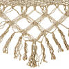 78" x 31" Brown Macrame Hammock with Patterned Tassels Image 4