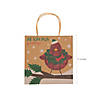 8 1/2" - 11" x 8 1/2" - 11" 1/2" Medium & Large Christmas Scene Kraft Paper Gift Bag Assortment - 12 Pc. Image 1