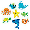 8 1/2" - 17 1/2" Jumbo Under the Sea Cardstock Wall Cutouts - 8 Pc. Image 1