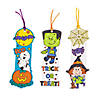8 1/2" Bulk 50 Pc. Color Your Own Halloween Friends Paper Bookmarks Image 2