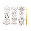 8 1/2" Bulk 50 Pc. Color Your Own Halloween Friends Paper Bookmarks Image 3